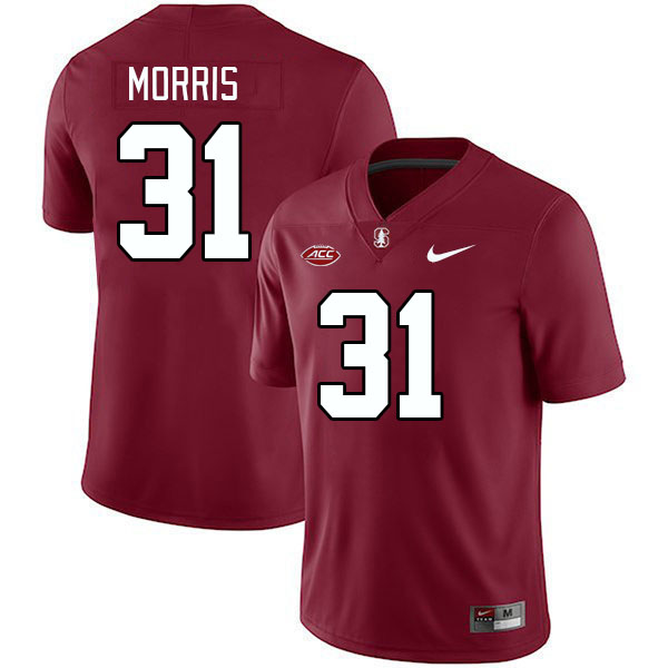 Men #31 Aaron Morris Stanford Cardinal 2024 ACC Conference College Football Jerseys Stitched-Cardina